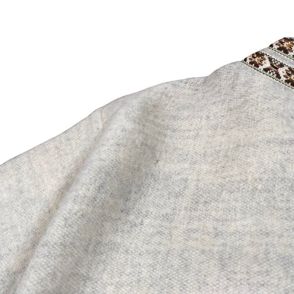 VINTAGE‎ 1960’s Wool Norwegian Zip Cardigan Handmade Sweater Sz 38 (M) - Picture 11 of 14